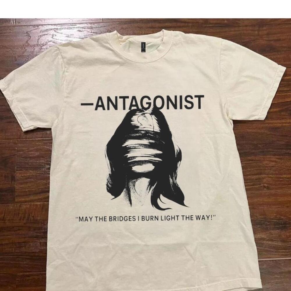 White Tee With Black Accent Graphic